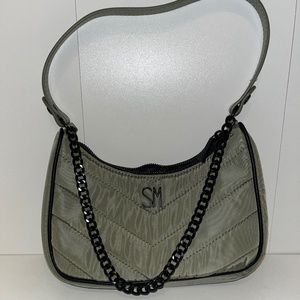 Olive Green Puffy Handbag